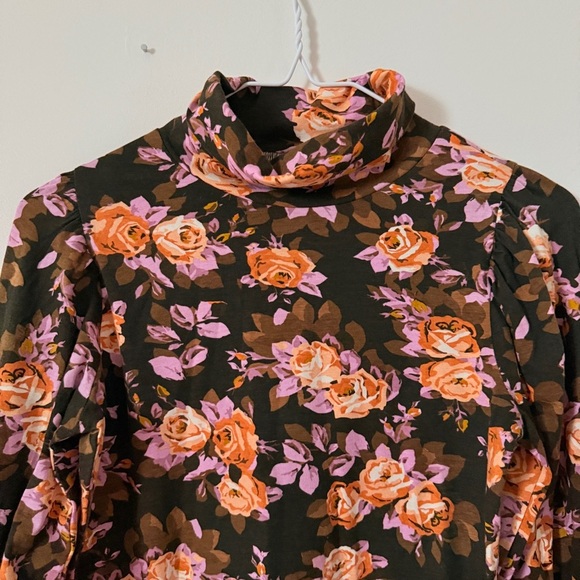 By Anthropologie Tiered-Sleeve Turtleneck Ruffled Long Sleeve Blouse - Picture 9 of 9